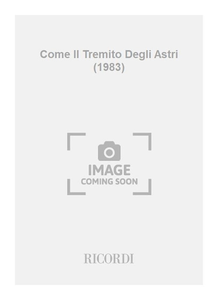 Come Il Tremito Degli Astri (1983)